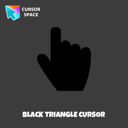 Black triangle cursor pointer cursor